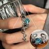Korean Style S925 Silver Plated Geometric Open Finger Ring - Women's Vintage Hip Hop Jewelry for Index or Pinky Finger.