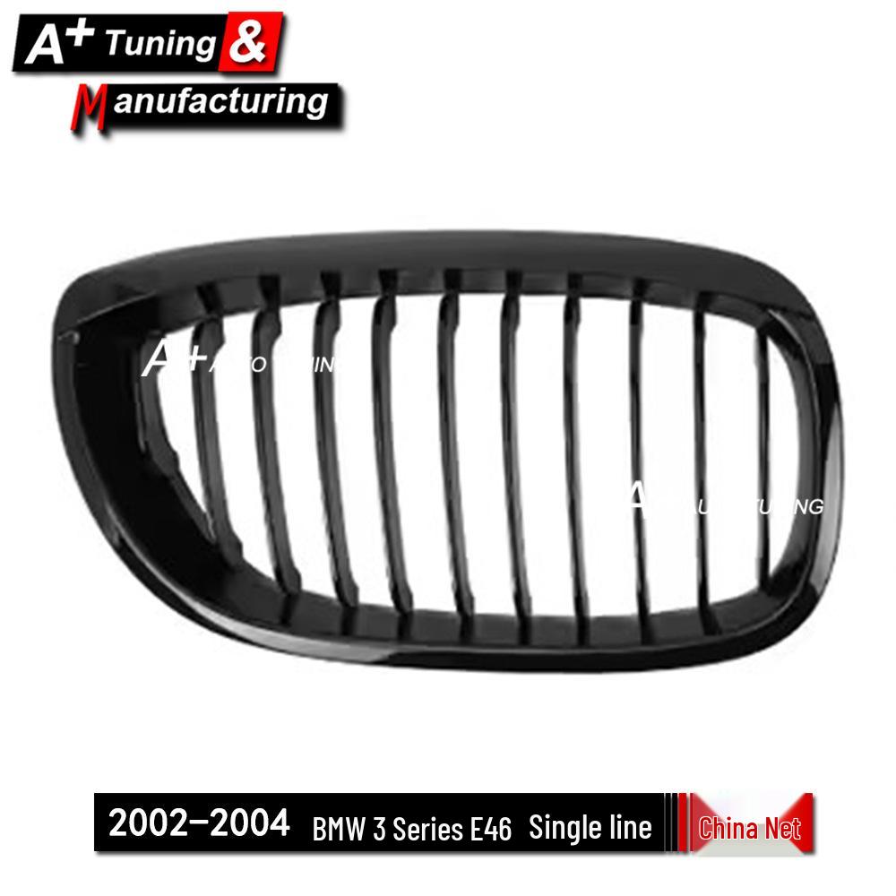 Glänzende schwarze Kühlergrill für BMW 3er E46 2002-2004 (2-türig)