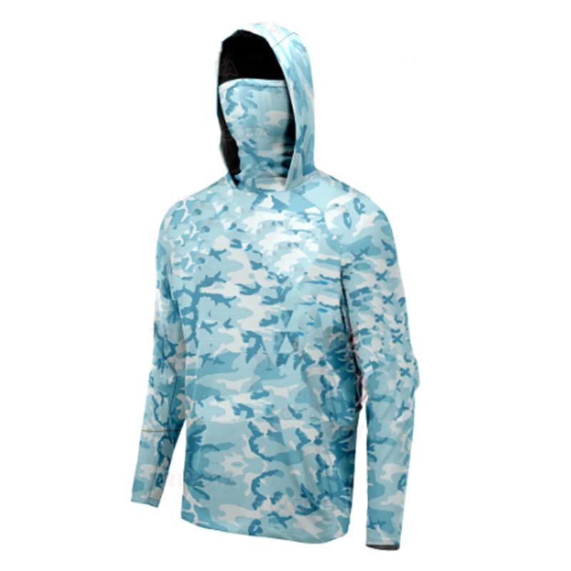 Men's Floating Fishing Tackle Quick Drying Fan Fishing Suit with Dust Mask and UV Protective Fishing Suit HUK