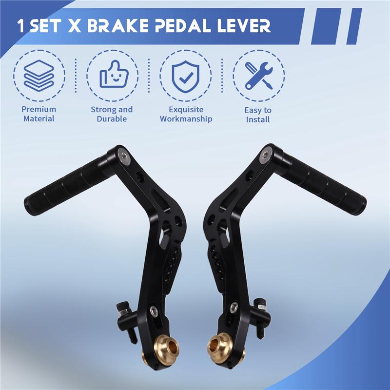 

NEW-For Go Kart Pedals Cycling Racing Cart Foot Pedal System For Motorcycles Adjustable Brake Throttle Accelerator Footpegs чорний