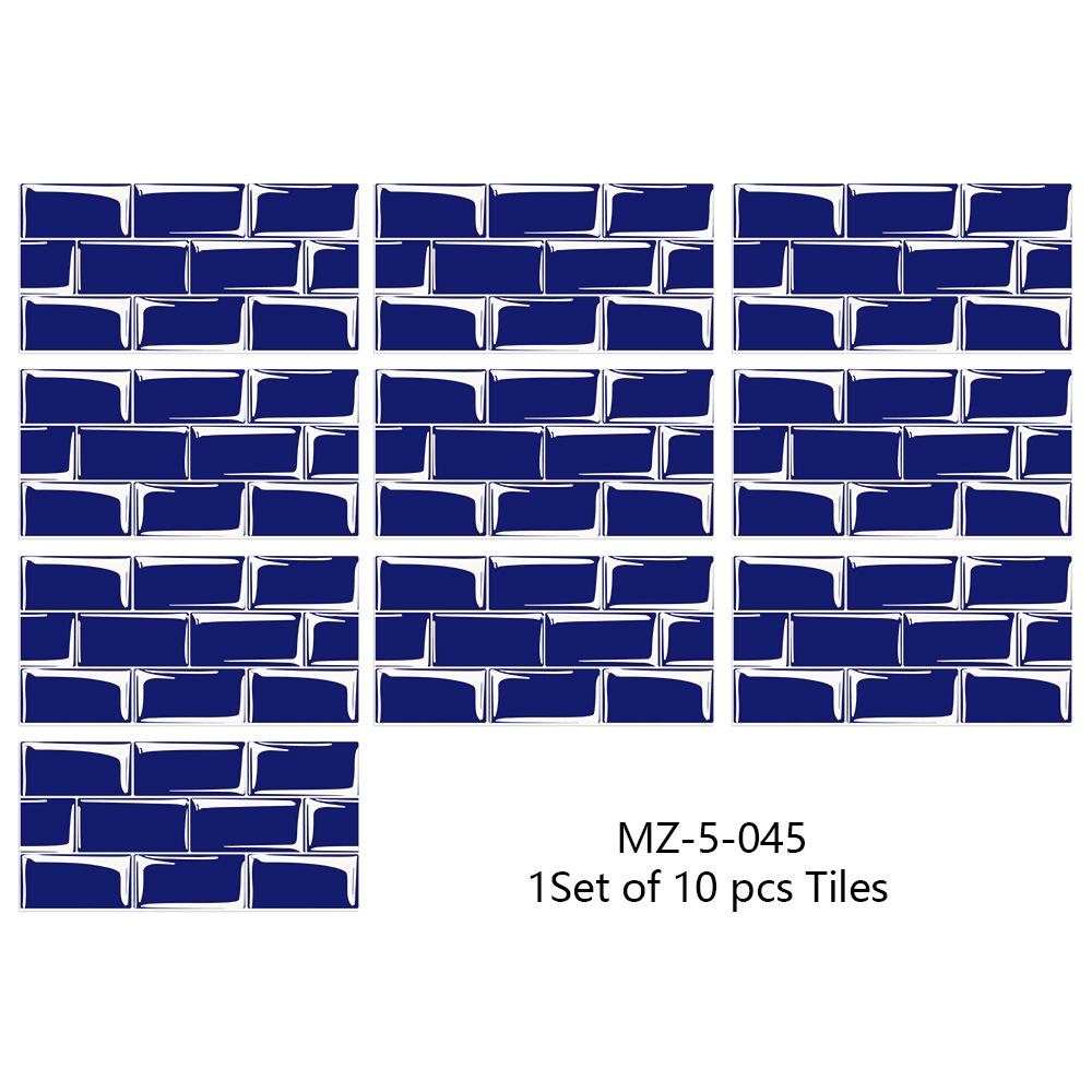 10ks 15cmX30cm DIY mramorové samolepky na zeď Imitace cihla Dekorace do ložnice Vodotěsná samolepicí tapeta na dlaždice Dekor do kuchyně