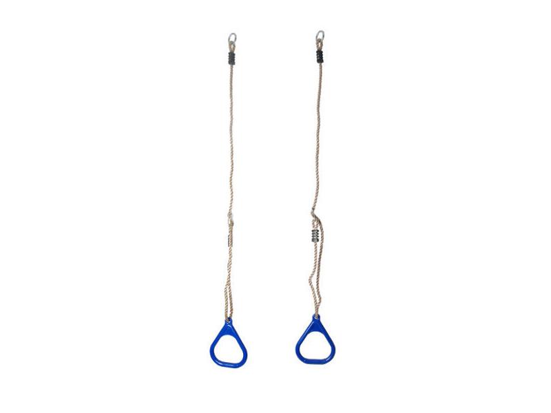 plastic triangle hoops blue