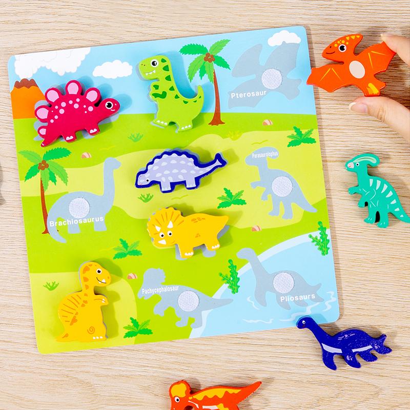 Montessori 3D Puzzle Stickers Animal Transportation Sea Animal Fruits Early Education Fun DIY Hand-on Paste Toys for Kids Gifts