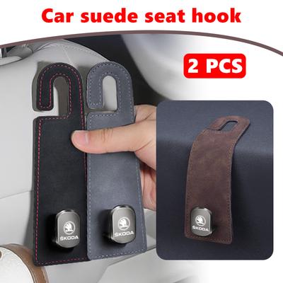 AAABR1 For Alloy Car Seat Backrest Hook Car Headrest Hooks Hanger Accessories Kodiaq Fabia Kamiq Karoq Octavia 2 3 Rapid Scala