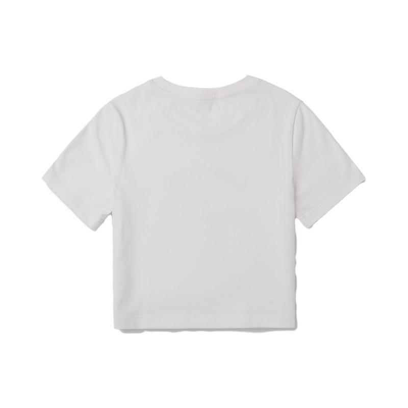 

New Converse T Shirts Women s White 10026166-A01 S
