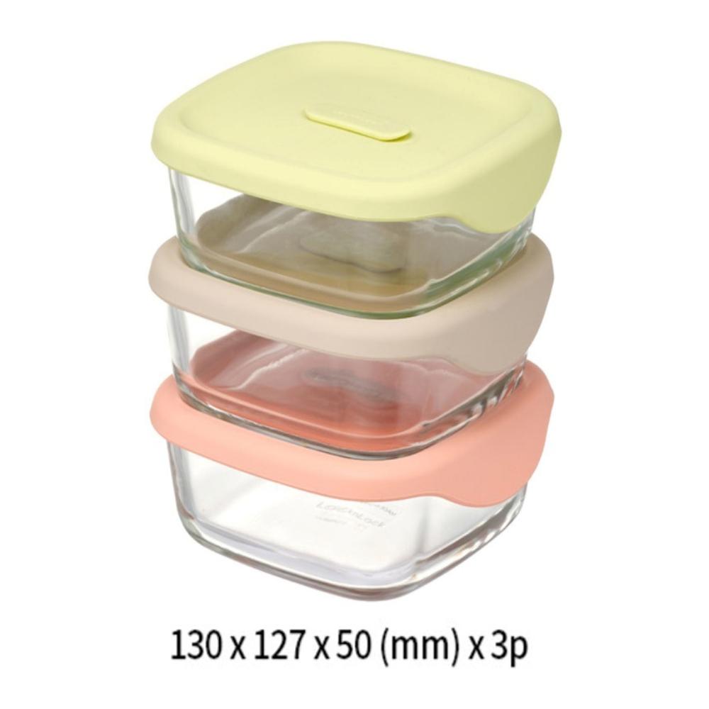 LocknLock Barohanki Light Rice Storage Container Set 320ml 3-Piece