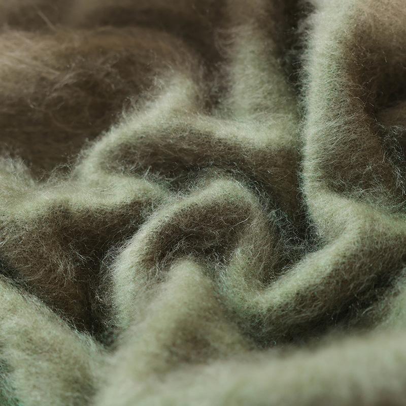 Damski sweter kaszmirowy kaszmir Qinghe 100% kaszmir puszysty ciepły modny szczotkowany