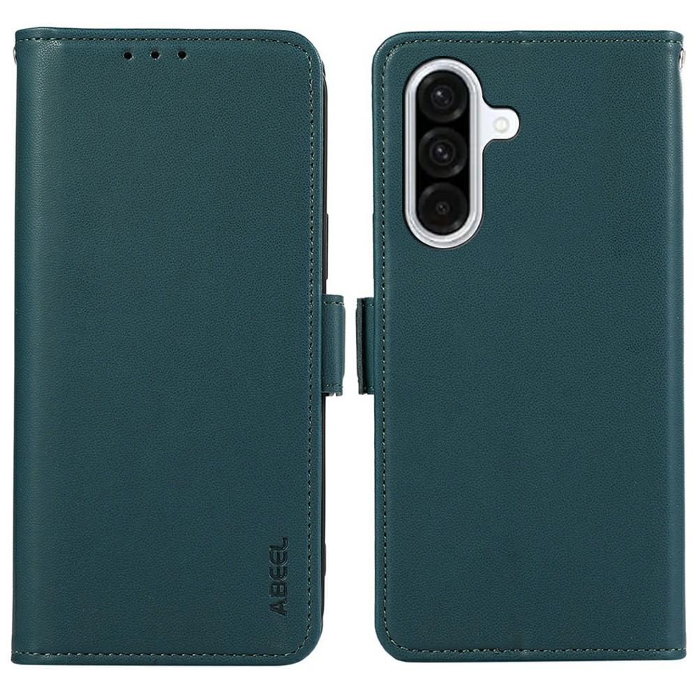 

ABEEL For Samsung Galaxy A56 5G Case Leather Phone Cover with RFID Blocking Wallet Green