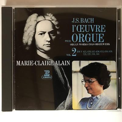 CD ALAIN (MARIE-CLAIRE) - Bach: Orgelmesterverk (2) WPCC5023 Japan Obi Klassisk Brukt