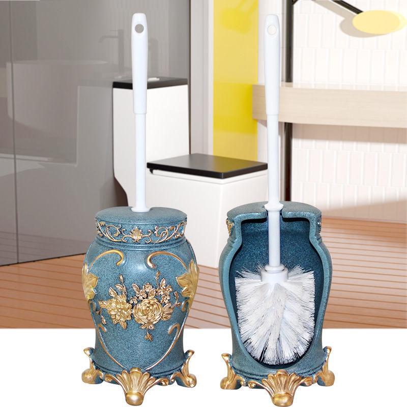 Creative Toilet Brush Set Cartoon Lotus Leaf Frog Toilet Cleaning Tool with Base Toilet Cleaning Brush