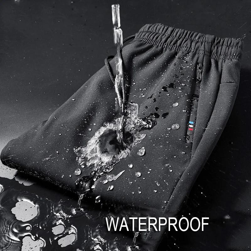 Warm Waterproof Running Pants Men Winter Softshell Fleece Trousers Women Jogging Camping Climbing Skiing Hiking Pants