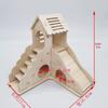 Hamster Solid Wood Villa: Nest, Hideaway, Toy & Ornament for Small Pets