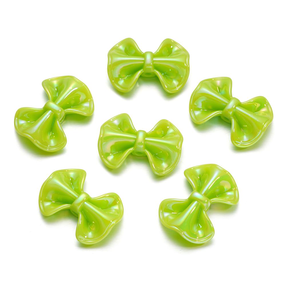 6-10pcs Butterfly AB Color Butterfly Shape Acrylic Beads Shiny Loose Spacer Beads For Jewelry Child Crafts Making Accessories