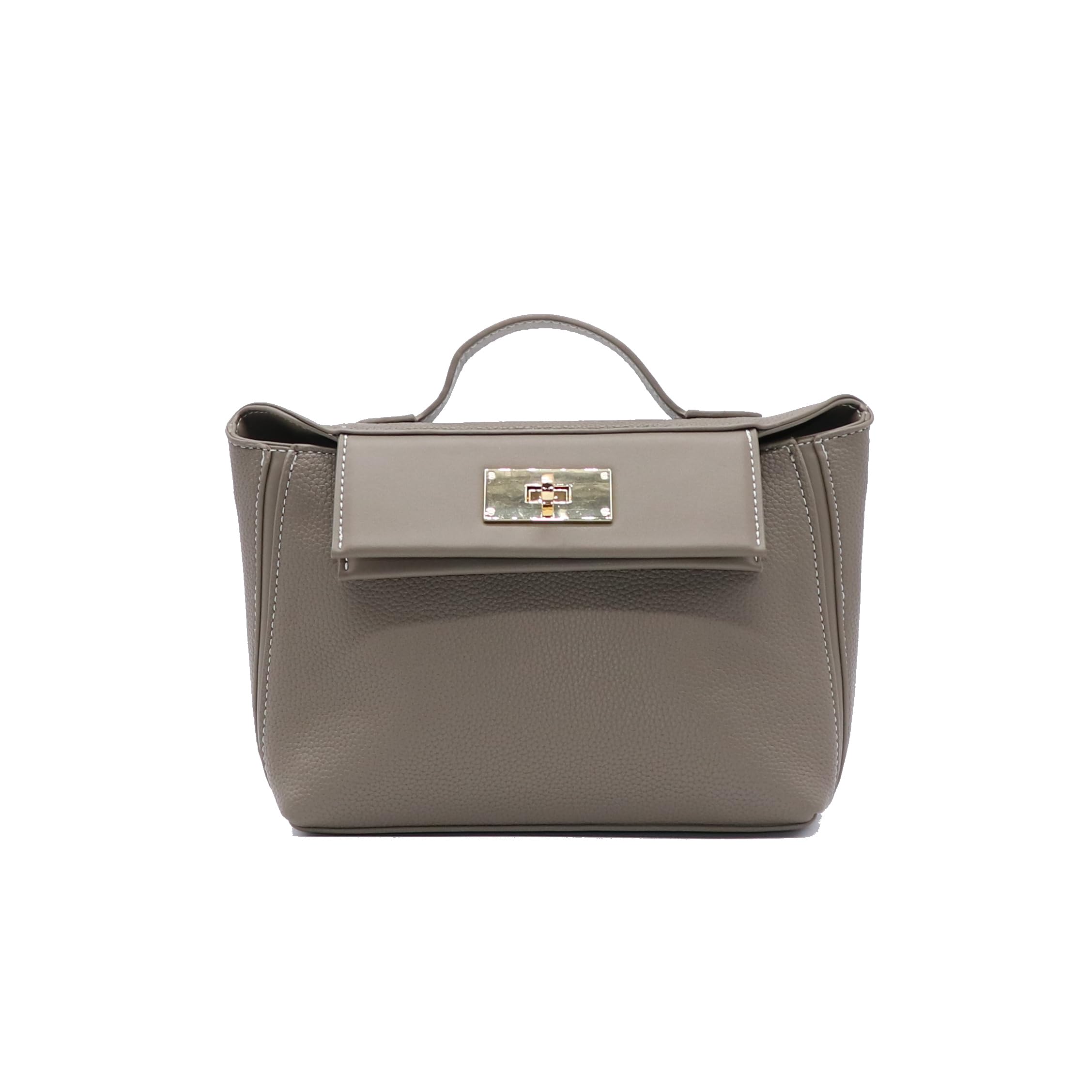 

Shoulder PU italy [Guccio Italy] bag/handbag, 2-way, mini, elegant, leather, women s fashion, 12-1174 (gray) сірий колір