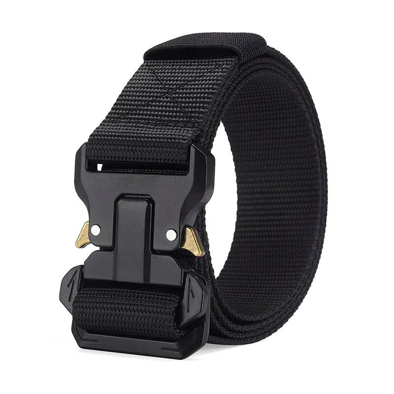 1pc Men's Belt Outdoor Tactical Belt Multi-Function Buckle Nylon Belt High Quality Alloy Buckle Belt Sports Canvas Neutral Belts