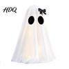 Decorazione Fantasma di Halloween da Esterno Luminosa con Cappello da Strega/Decorazione Fiocco Decorazione Spettrale da Appoggio