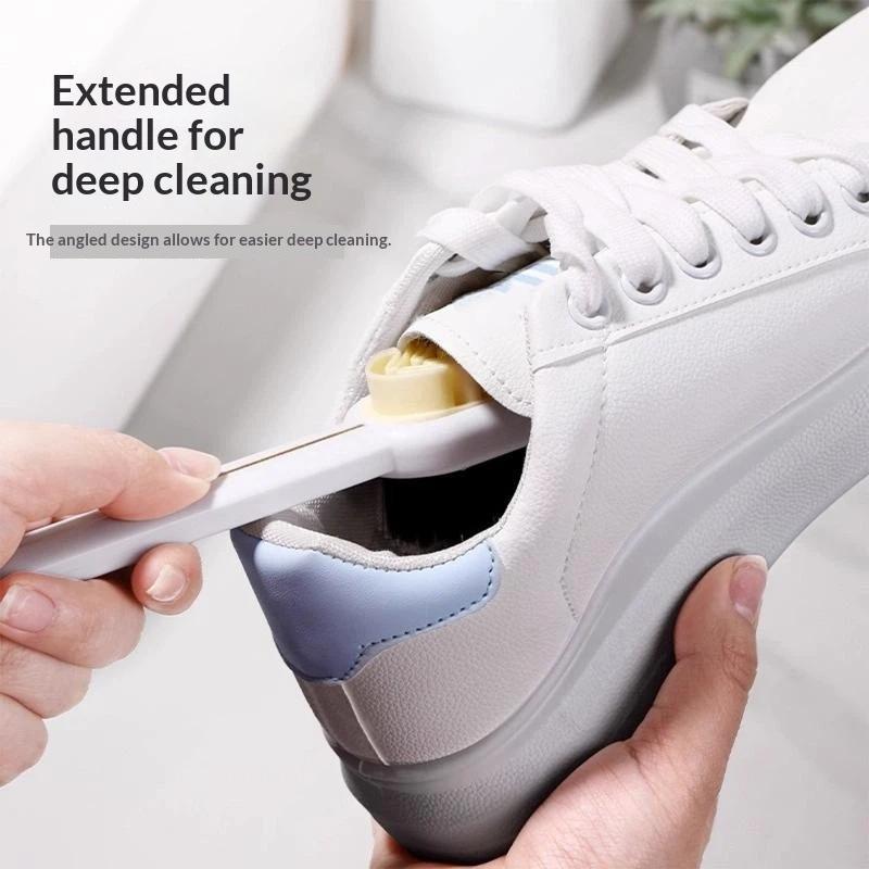 Portable Double Sided Cleaning Brush Multi-Functional Long Handle Shoes Brush Convenient Washing Brush Household