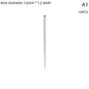 10Pcs Stainless Steel Piercing Jewelry Guide Needle Internal Thread Insertion Needle Auxiliary Body Piercing Tool Jewelry Tool