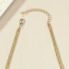 A Multi-layer Golden Yellow Disc Pearl Inlaid with Diamonds, Five-star Water Drop Pearl Starlight Gift Necklace, Fashion Temperament