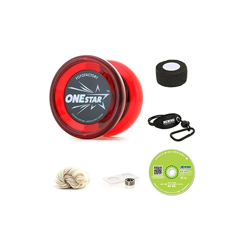 Yoyo One Star Beginner s DVD included (YoYo Factory Starter Set - Red)