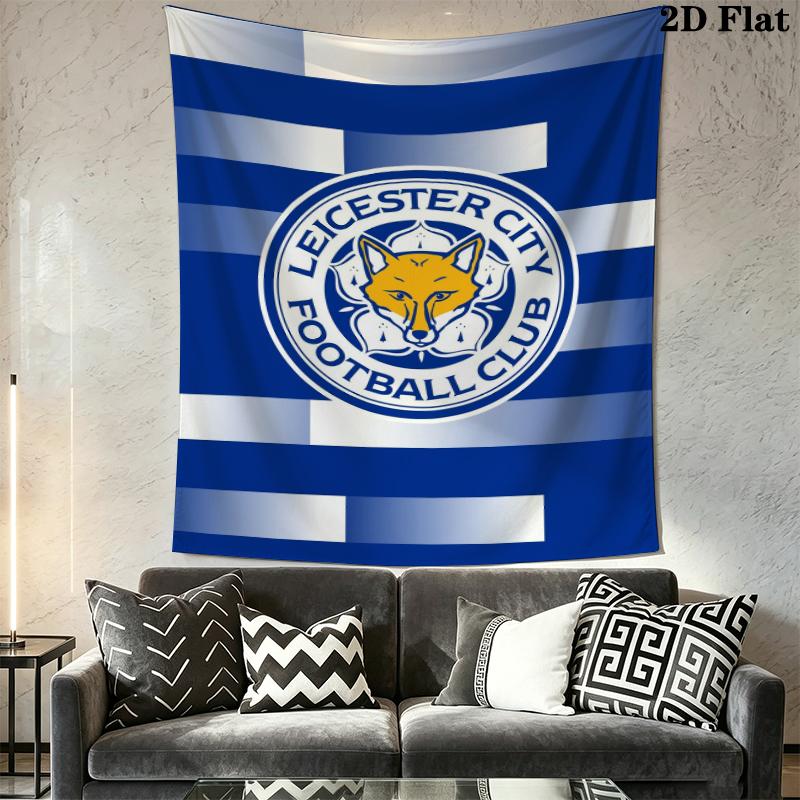 leicester city football club Wall Tapestry Aesthetic Wall Hanging Printed Fabric Blanket Decorative Tapestries for Bedroom Living Room Home Decor