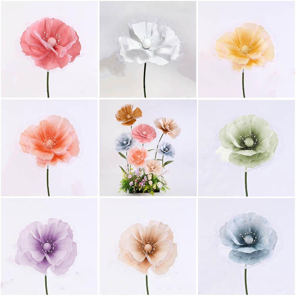 NEW 50cm Wedding Road Flower Large Flower DIY Artificial Flower Simulation Reusable Flower Branch Garden