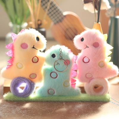 Cute Cute Seahorse Pants Circle Pendant Plush Toy Doll Bubble Dragon Bag Hanging Decoration Keychain Doll