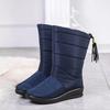 Stivali invernali da donna Stivali da neve impermeabili nuovi casual in pelle calda alla caviglia Scarpe da donna