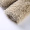 2024 Women Winter Fashion New Faux Fox Fur Coat Metal Button Thickened Warm Tops