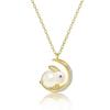 Jade Rabbit Moon Necklace: Trendy, Cool, Luxury Design with Little Rabbit Pendant