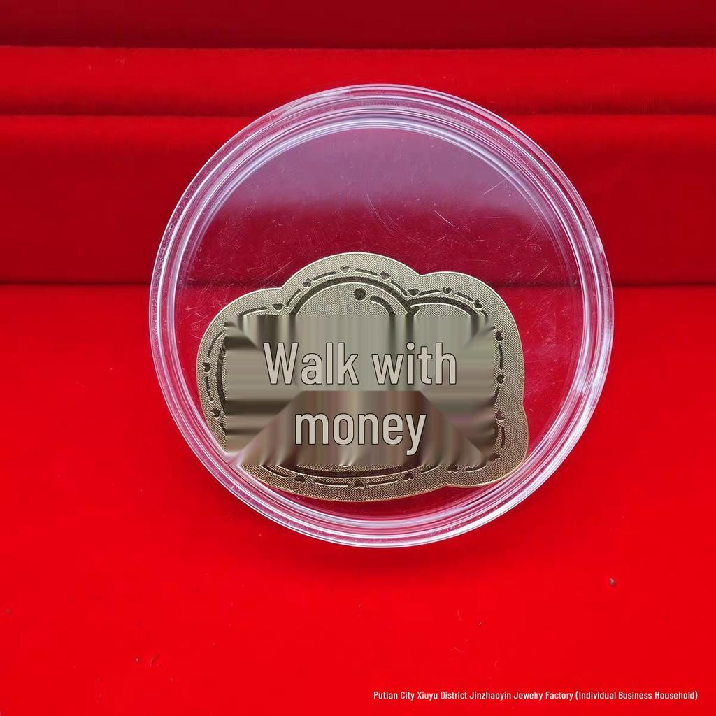 999 Fine Gold Mobile Phone Sticker – Wealth & Prosperity Charm with Free Promotional Gift