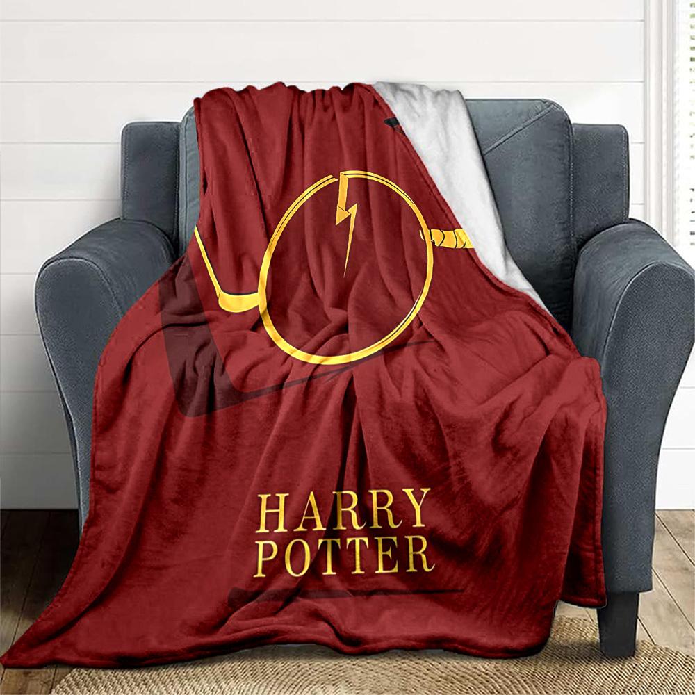 1pc Harry Potter Soft Skin-Friendly Flannel Blanket with Digital Printing, Various Sizes Available for Family, Friends, Birthday
