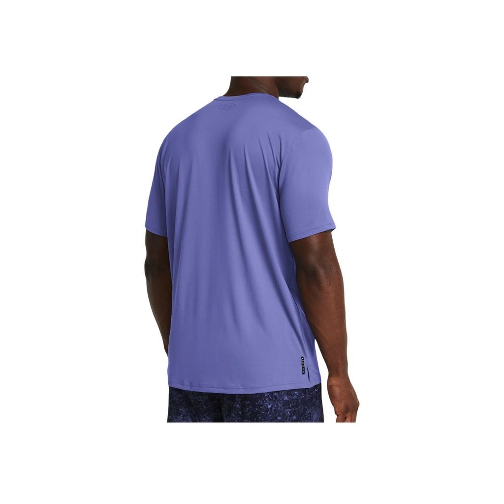 Under Armour Dopamine Letter Logo Print Casual Crew Neck Short Sleeve T-Shirt Men T-Shirts Purple 1383973-561