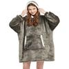 Winter Sherpa Decke mit Ärmeln Ultra Plüsch Fleece Sweatshirt Decke Hoodie Rosa Grau Weinblau Warme Flanell Kapuzendecken