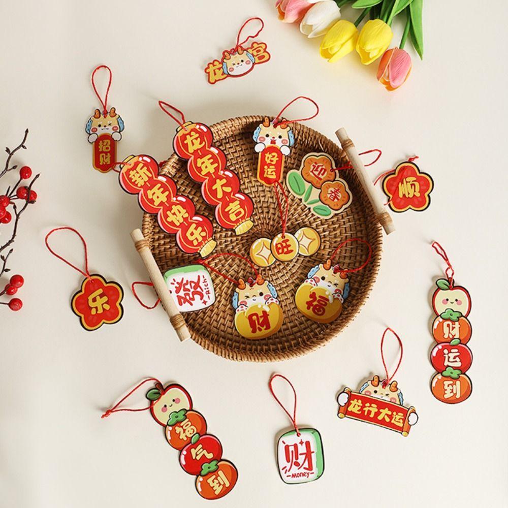 Decorative New Year's Blessing Pendant Chinese Style Lunar New Year Hanging Ornament  Wedding