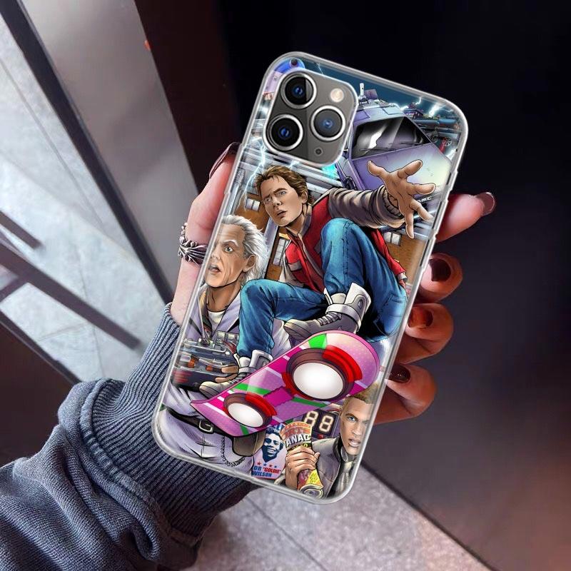 

Back To The Future DeLorean Time Machine Phone Case For iPhone 17 Air 11 13 Mini 14 15 Plus 16 12 Pro Max 16E SE 7 8 Pattern Sof iPhone 17 Air