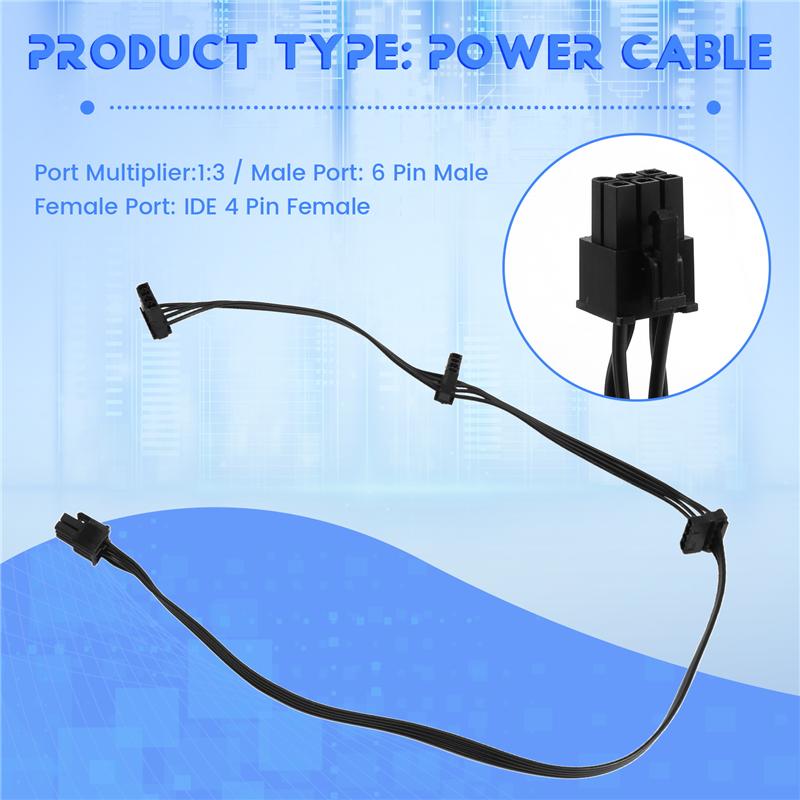 

Pcie 6 Pin 1 To 3 Molex IDE Power Supply Cable Modular PSU 4 Pin Peripheral For Corsair Axi Series AX1500I AX1200I