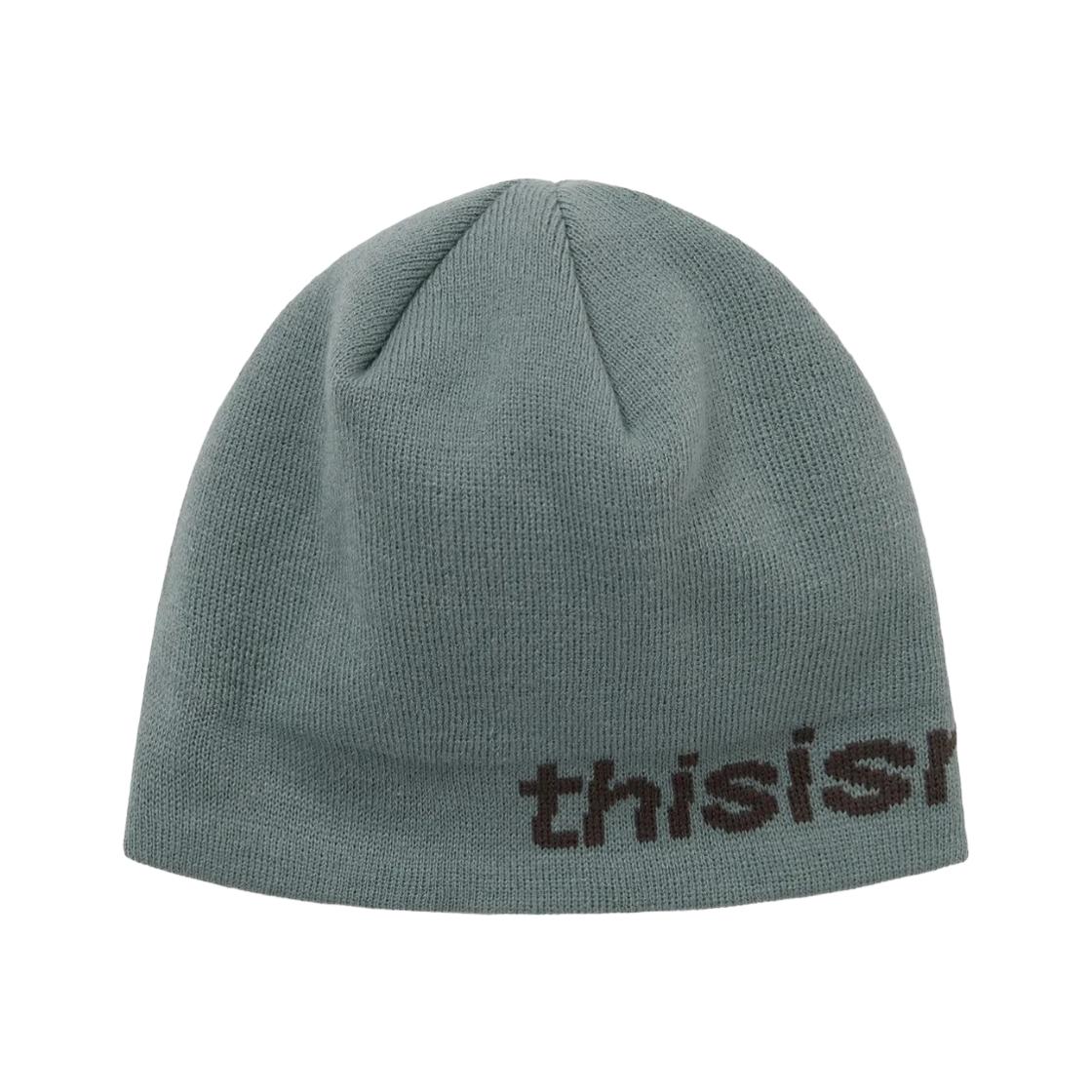 Thisisneverthat SP-Logo No Cuff Beanie Light Green ONE SIZE