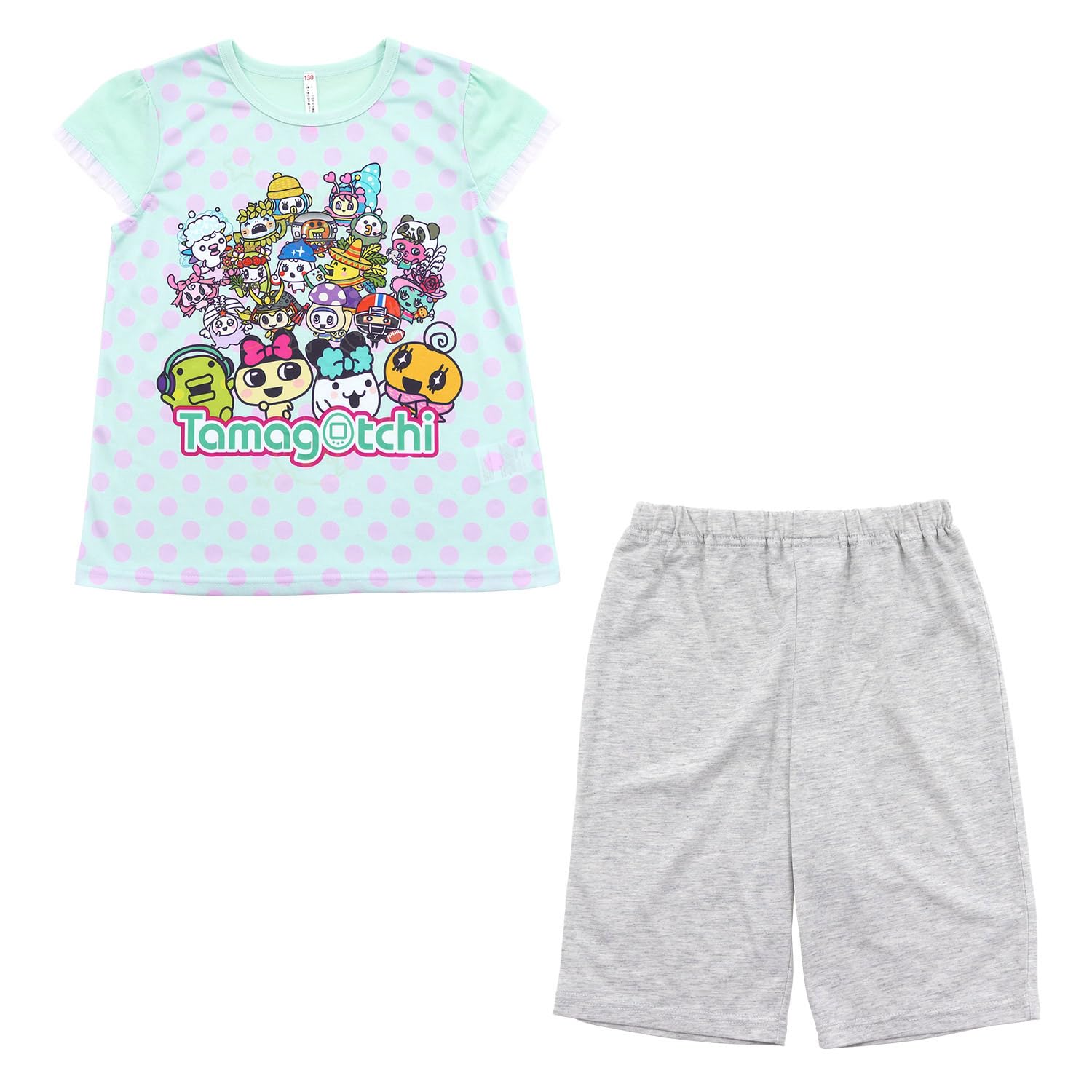 

Bandai Tamagotchi Brave Short Top and Bottom 562 Girls Light-Up Pajamas, Sleeves, Set,