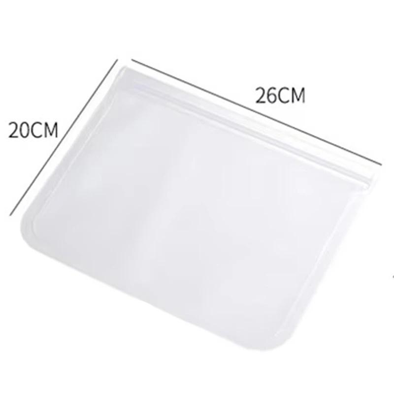 Silicone Food Storage Containers Fruit Vegetables Fresh Bag Fridge Organizer Pouch Sealed Container Fresh Keeping Bags Reusable