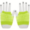 Punk Goth Bonbonfarben Netzhandschuhe Ohne Finger Damen Disco Tanzkostüm Spitze Fingerlose Netz-Fischnetzhandschuhe
