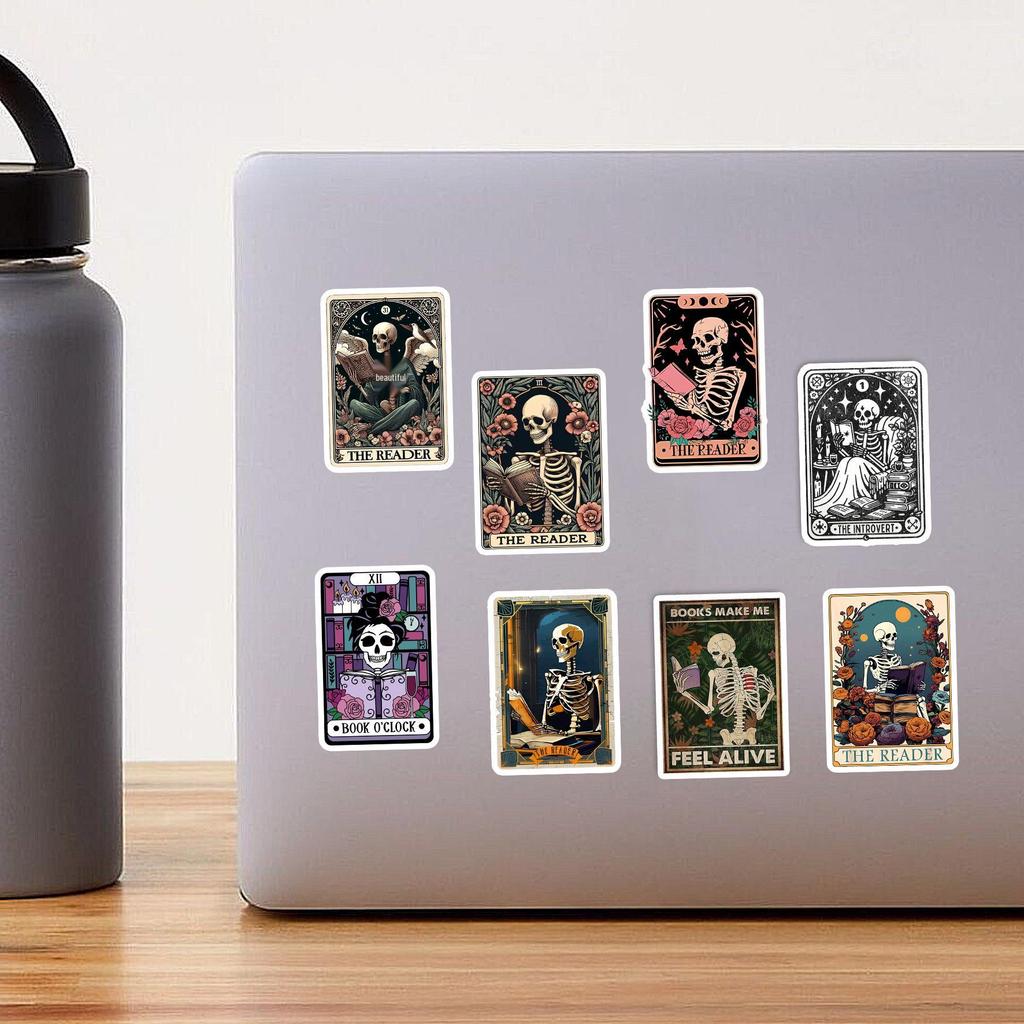 50 Waterproof Tarot Card Graffiti Stickers - PVC for Notebook, Luggage & DIY Decoration