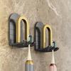 Upside-down Design Toothbrush Holder Anti-corrosion Storage Useful Wall-mounted Electric Toothbrush Mouthwash Cup Rack
