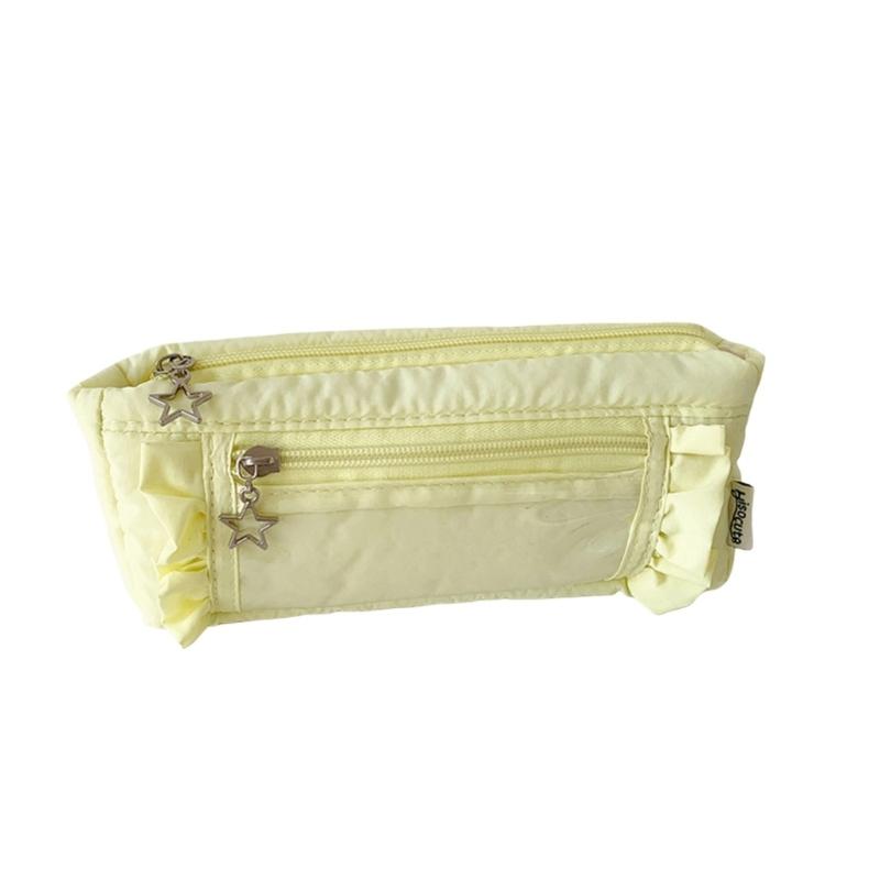 Pencil Pouches Makeup Bag School Office Stationeries Supply Bag Pen Box Pencil Case For Kids Students Desktop Organizers