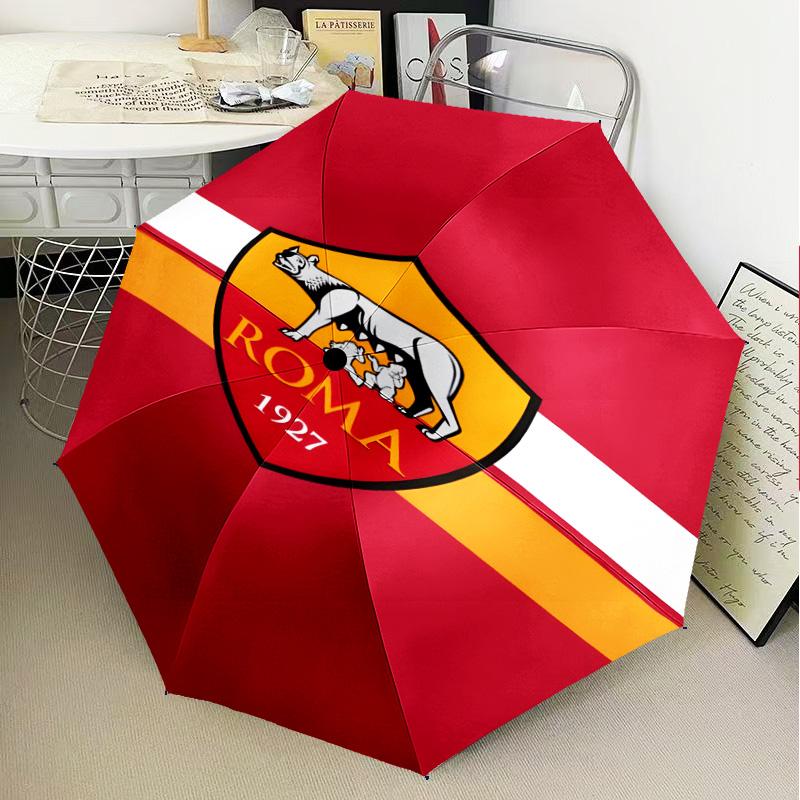 1PC AS Roma1 Football club Printed Umbrella Folding umbrella, automatic umbrella 8-Frame for Travel, camping Fan gifts Christmas Gifts