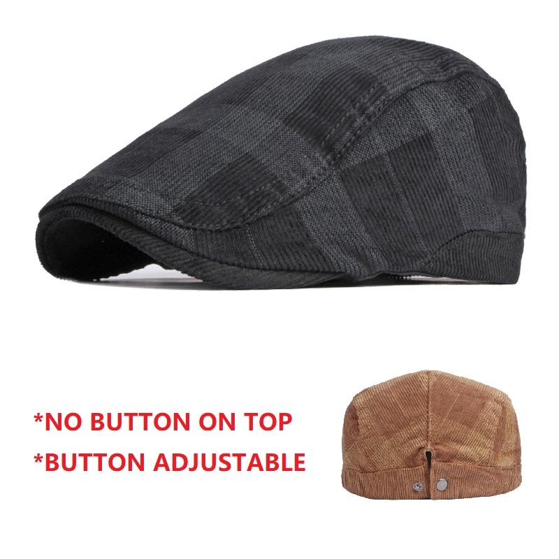 Adjustable Newsboy Hats Flat Cap Cabbie Gatsby Style Tweed Ivy Fashion Sun Beret for Men And Women