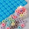 48 Cavity Mini Donut Silicone Mold DIY Handmade Dropper Mold Candy Pudding Chocolate Baking Cake Tool