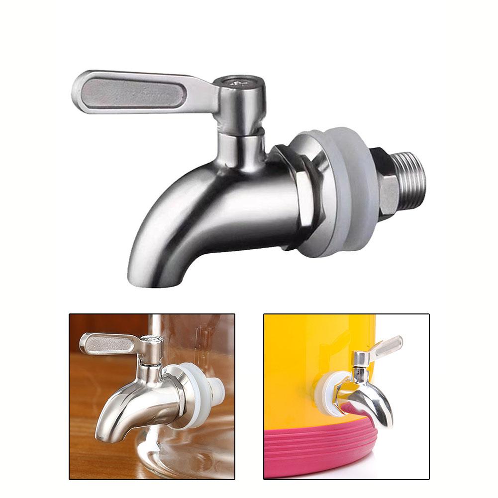 Bar Tools Faucet 12mm Aperture 304 Stainless Steel 8*6cm Drinks Dispenser Tap For Beverage Juice Replacement Part Druable