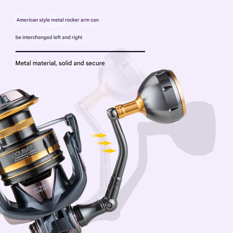 Mavllos FPS Saltwater Bass Spinning Reel - 12BB Smooth Ball Bearings, 5.2:1 Gear Ratio, 10kg Max Drag, Metal Body for Saltwater Spinning Fishing Reel