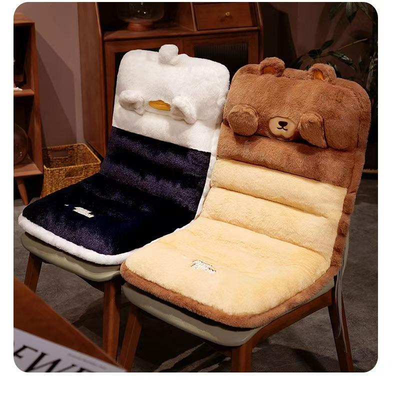 77x40cm One-piece Plush Cushion for Chair Office Seat Back Cushion Butt Mat Stuffed Waist Support Back Pad Home Decor